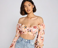 Flirty Floral Crop Top