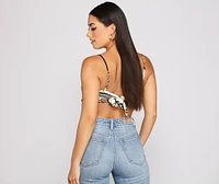 Set On The Tropics Handkerchief Top