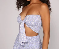 Sweet Darling Ditsy Floral Crop Top