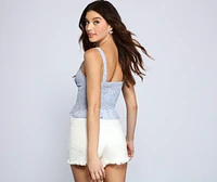 Pepped For Florals Gauze Top