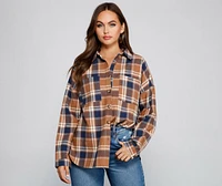 Button Up Fab Flannel Top