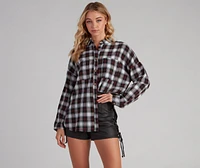 Button Up Fab Flannel Top