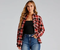Button Up Fab Flannel Top