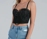 Embellished and Elevated Cropped Bustier