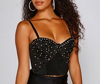Embellished and Elevated Cropped Bustier