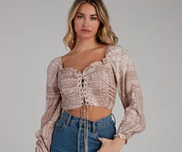 Effortless Boho-Chic Crop Top