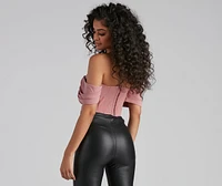 Riviera Draped Corset Top