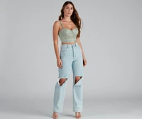 Bead It Embellished Lace Bustier