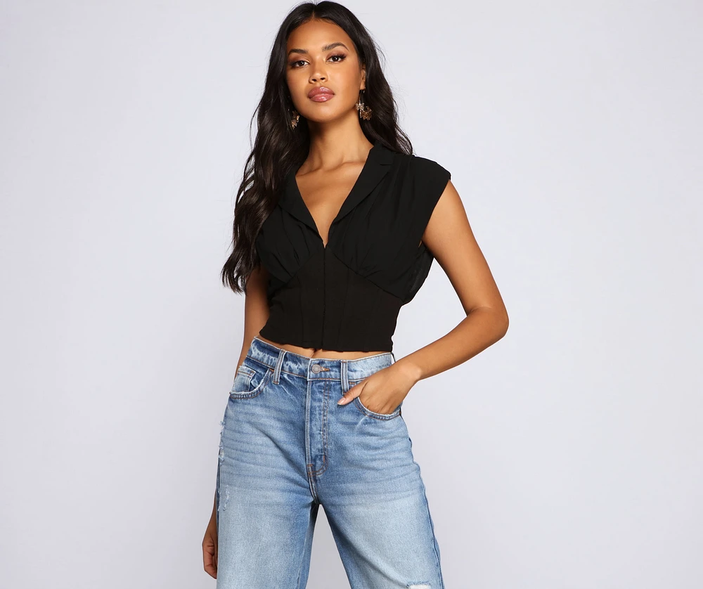 Preppy And Chic Crop Top