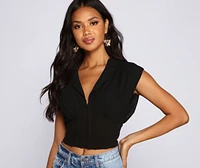 Preppy And Chic Crop Top