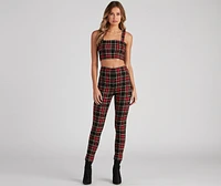 Perfect Plaid Crop Tank