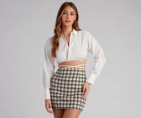 Elevated Basic Collared Crop Top