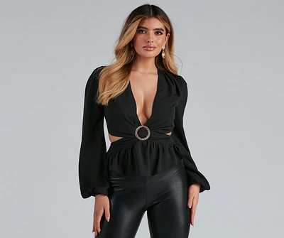 Major Plunge Cutout Top
