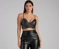 Glitzy Moment Sequin Knit Top