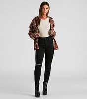 Button Up Fab Flannel Top