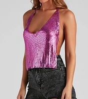 You've Got Mail Chain Halter Top