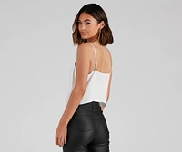 Class Act Cowl Neck Cami Top
