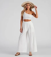 Get Together Smocked Crop Top