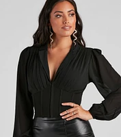 Life's A Party Chiffon Corset Top