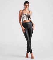 Daring Babe Chainmail Crop Top