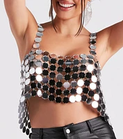 Daring Babe Chainmail Crop Top