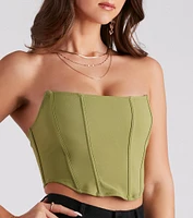 Meant To Be Lace Up Corset Top