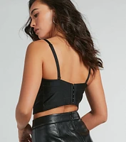 Radiant By Night Rhinestone Applique Bustier