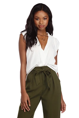 Draped Drama Top