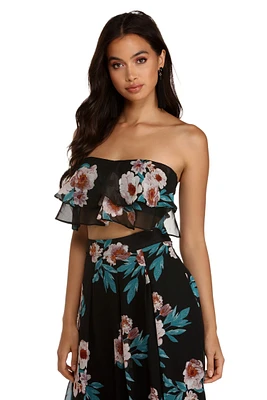 Lovely Floral Crop Top