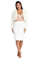 Pearl Embellished Cropped Bustier