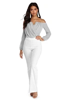 Sophisticated Chiffon Strapless Top