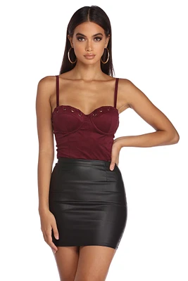 Hard To Get Bustier Top