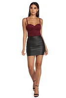 Hard To Get Bustier Top