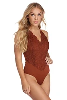 Scalloped Lace Bodysuit