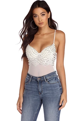 Diamonds & Pearls Bodysuit