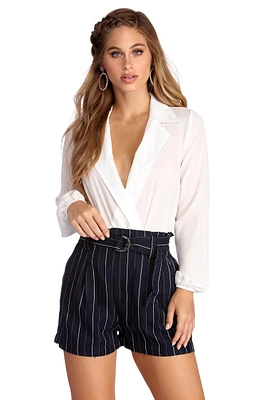 Looking Fresh Chiffon Bodysuit