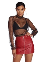 Need For Beads Mesh Top