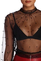 Need For Beads Mesh Top
