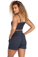 Sweetheart Stripes Crop Top