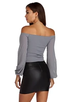 Sophisticated Chiffon Strapless Top