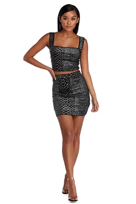 Snake It Off Crop Top