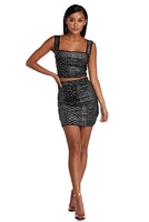 Snake It Off Crop Top