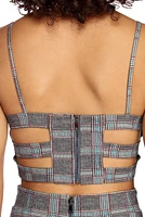 Chic Plaid Crop Top