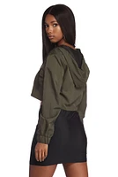 Can't Zip With Us Cropped Hoodie