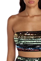Sparkling Bright Sequin Bandeau