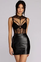 Sheer Desires Lace Bodysuit
