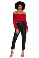 Sophisticated Chiffon Strapless Top