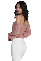 Feelin' Bubbly Chiffon Top