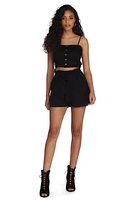 Lovely Linen Crop Top
