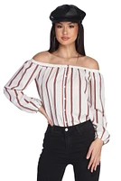 Striped And Hyped Cropped Top